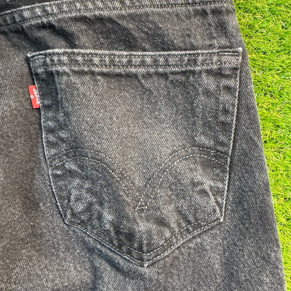 Vintage Levi's 505 Jeans Mens 34x32 (Fits 33x31) Black Y2K Grunge Baggy Goth Emo - Picture 6 of 14